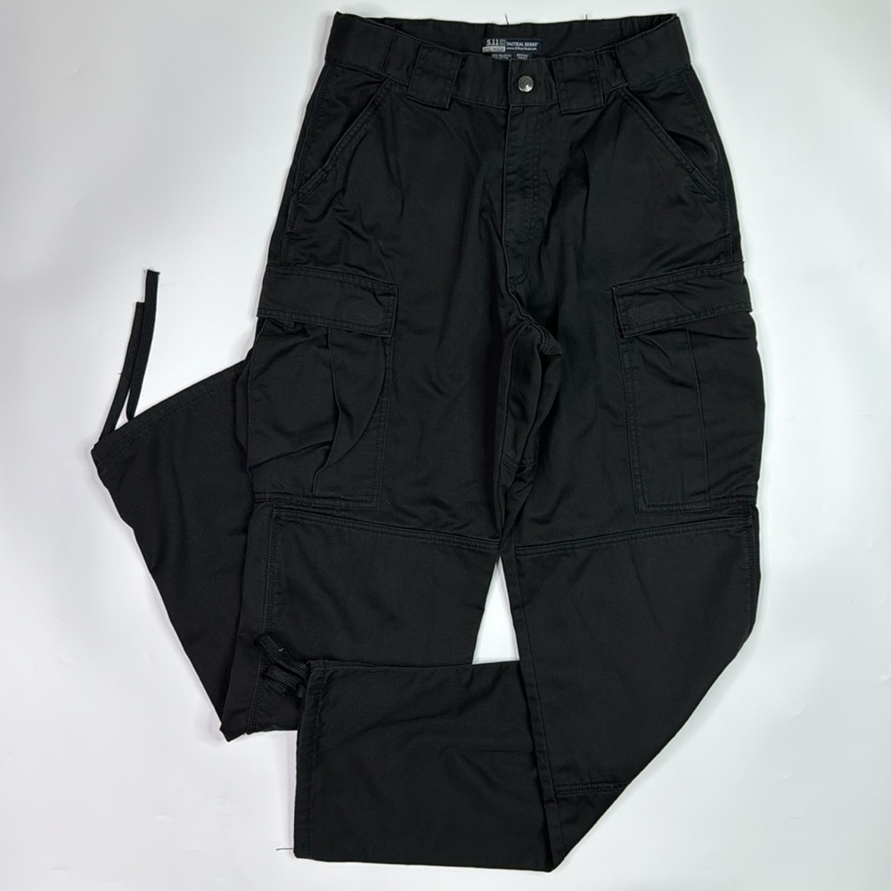 5.11 74004 Twill TDU Black Cargo Pants Medium Waist 30-33 Inseam 34